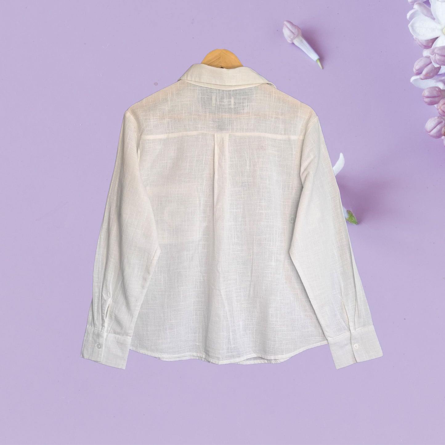 Women's Hand-Painted Abstract Face Oversized Shirt
