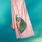 Women's Hand-Painted Peacock Dupatta