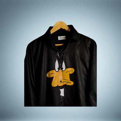 Hand-painted Daffy Duck Shirt
