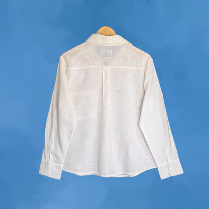 Women's Hand-Painted Evil Eye Oversized Shirt